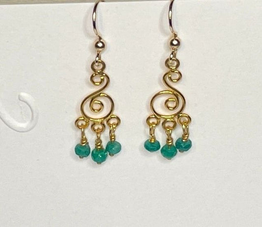 Mystical Emerald Earrings